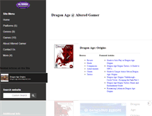 Tablet Screenshot of dragon-age.alteredgamer.com